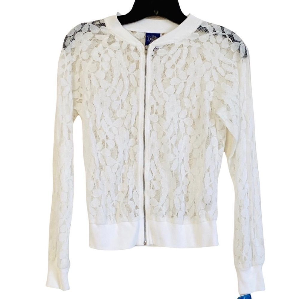Disney Beauty & the Beast Rose Lace Jacket XS NWT